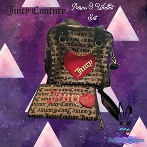 Juicy Couture Purse & Wallet Set